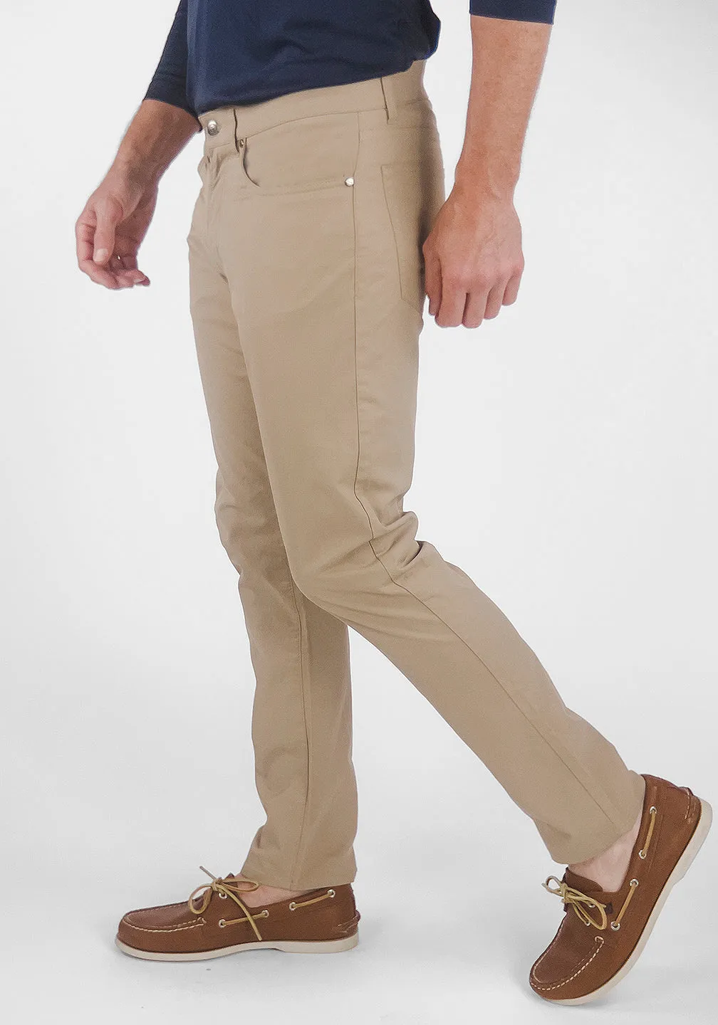 Airotec® Slim Fit Cotton/Nylon 5-Pocket Pants