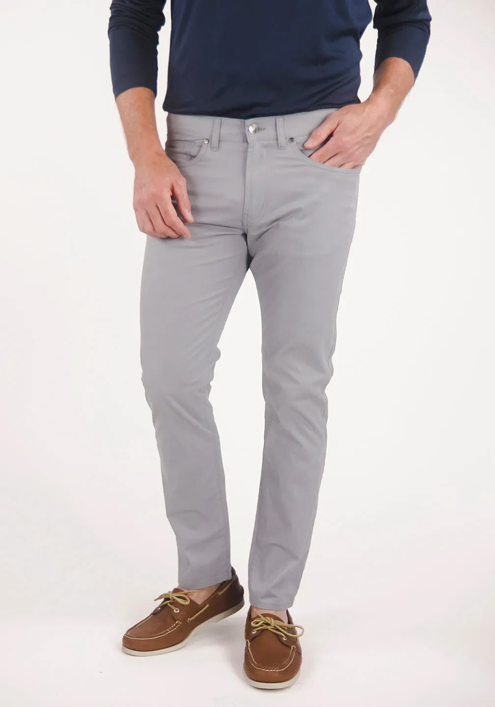 Airotec® Slim Fit Cotton/Nylon 5-Pocket Pants