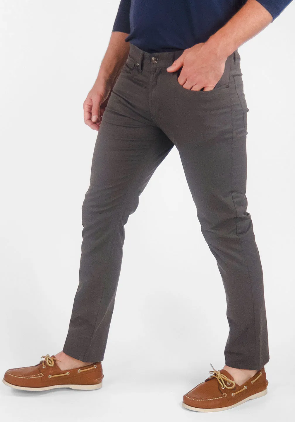 Airotec® Slim Fit Cotton/Nylon 5-Pocket Pants