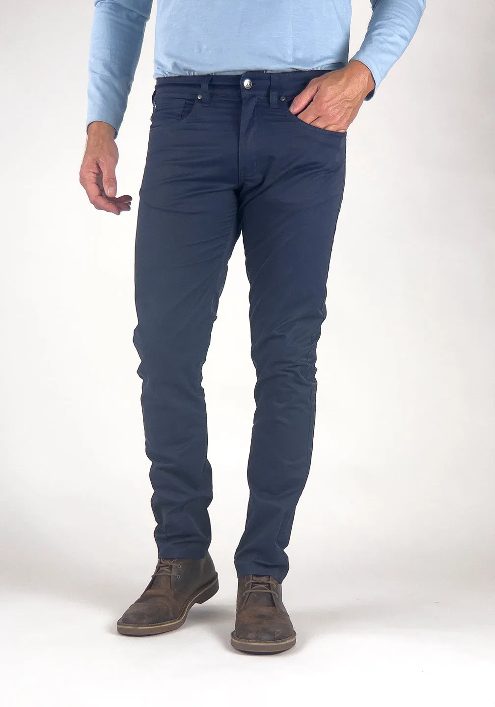 Airotec® Slim Fit Cotton/Nylon 5-Pocket Pants