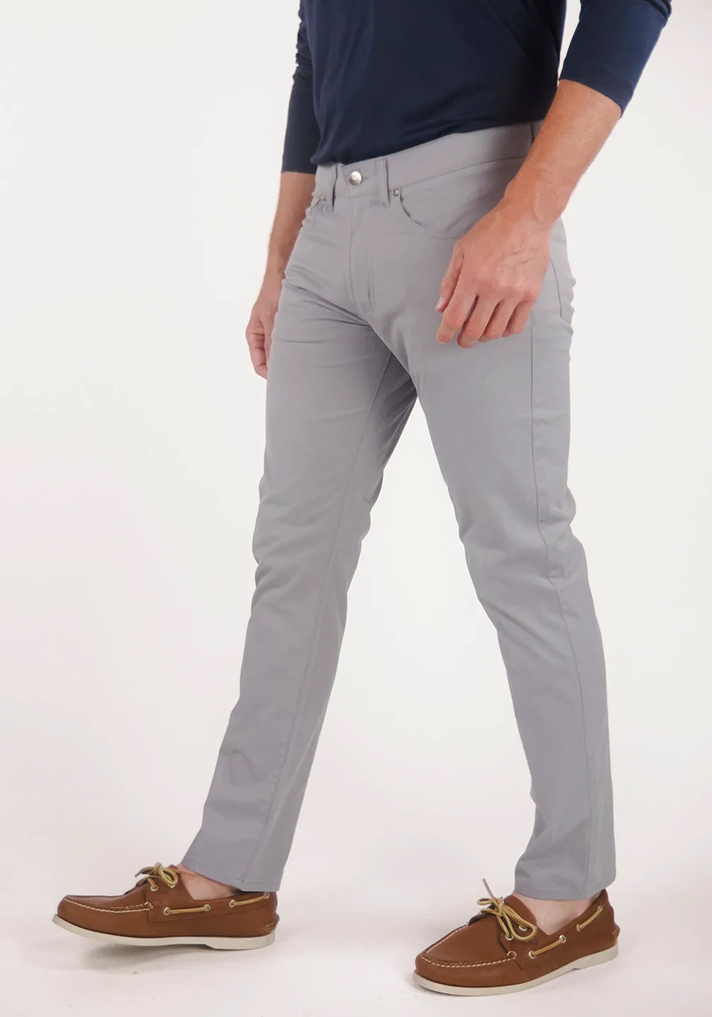 Airotec® Slim Fit Cotton/Nylon 5-Pocket Pants