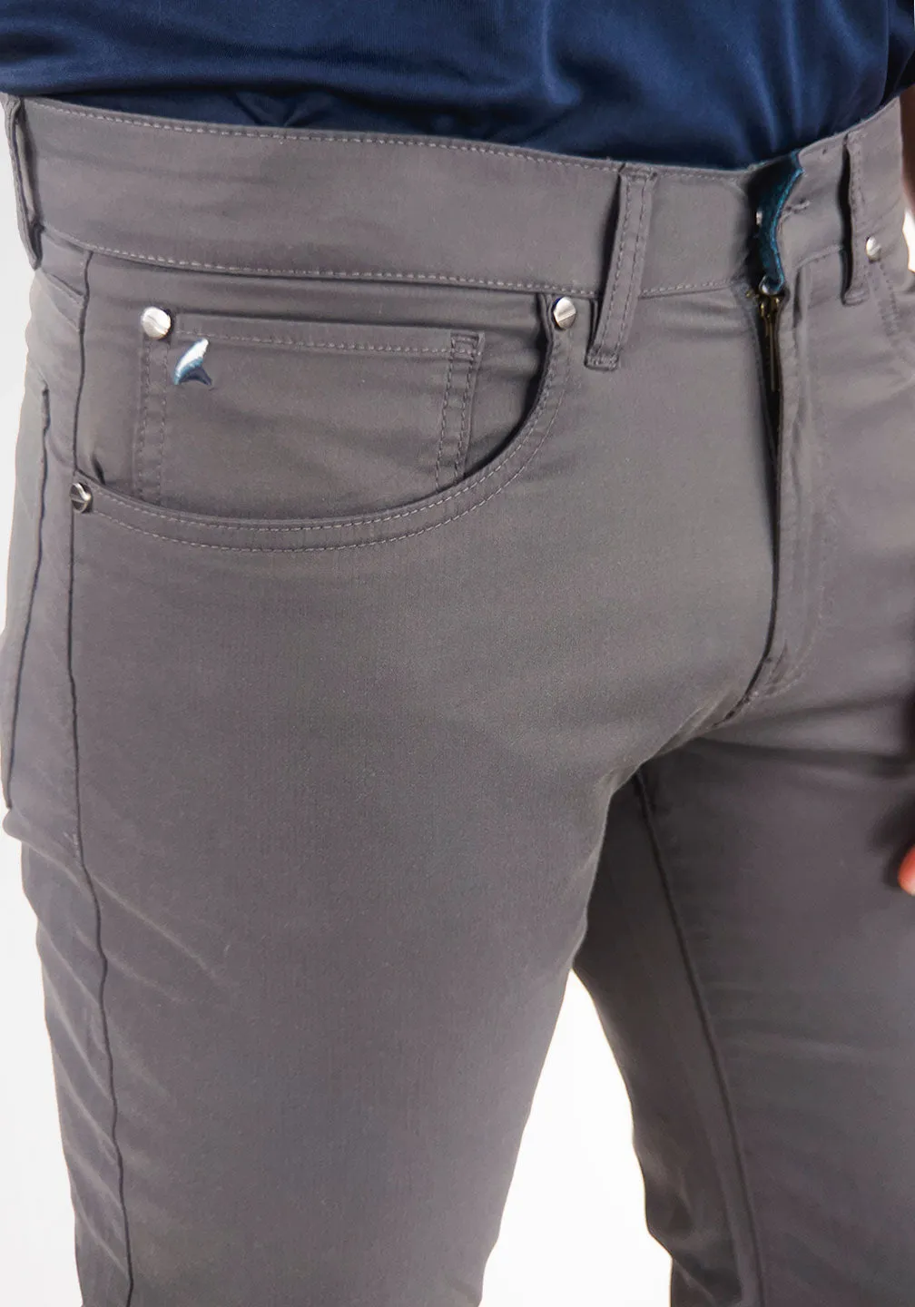 Airotec® Slim Fit Cotton/Nylon 5-Pocket Pants