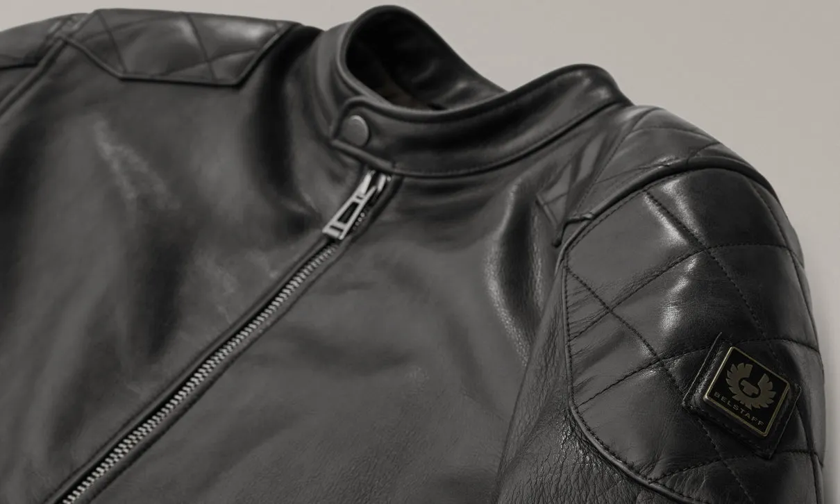 BELSTAFF CENTENARY OUTLAW PRO MOTORCYCLE JACKET - BLACK