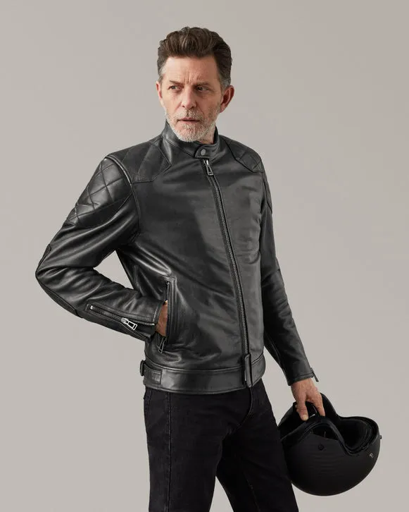 BELSTAFF CENTENARY OUTLAW PRO MOTORCYCLE JACKET - BLACK