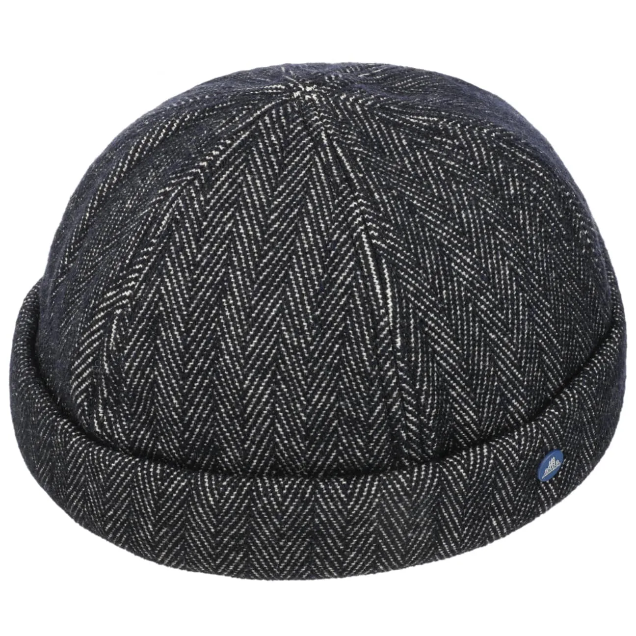 Dark Herringbone Docker Hat by Hammaburg