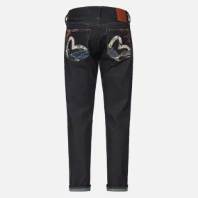 Evisu Seagull Paint Slim Fit Jeans