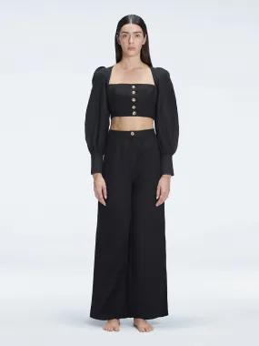 Gemma Black Top and Valencia Black Pants