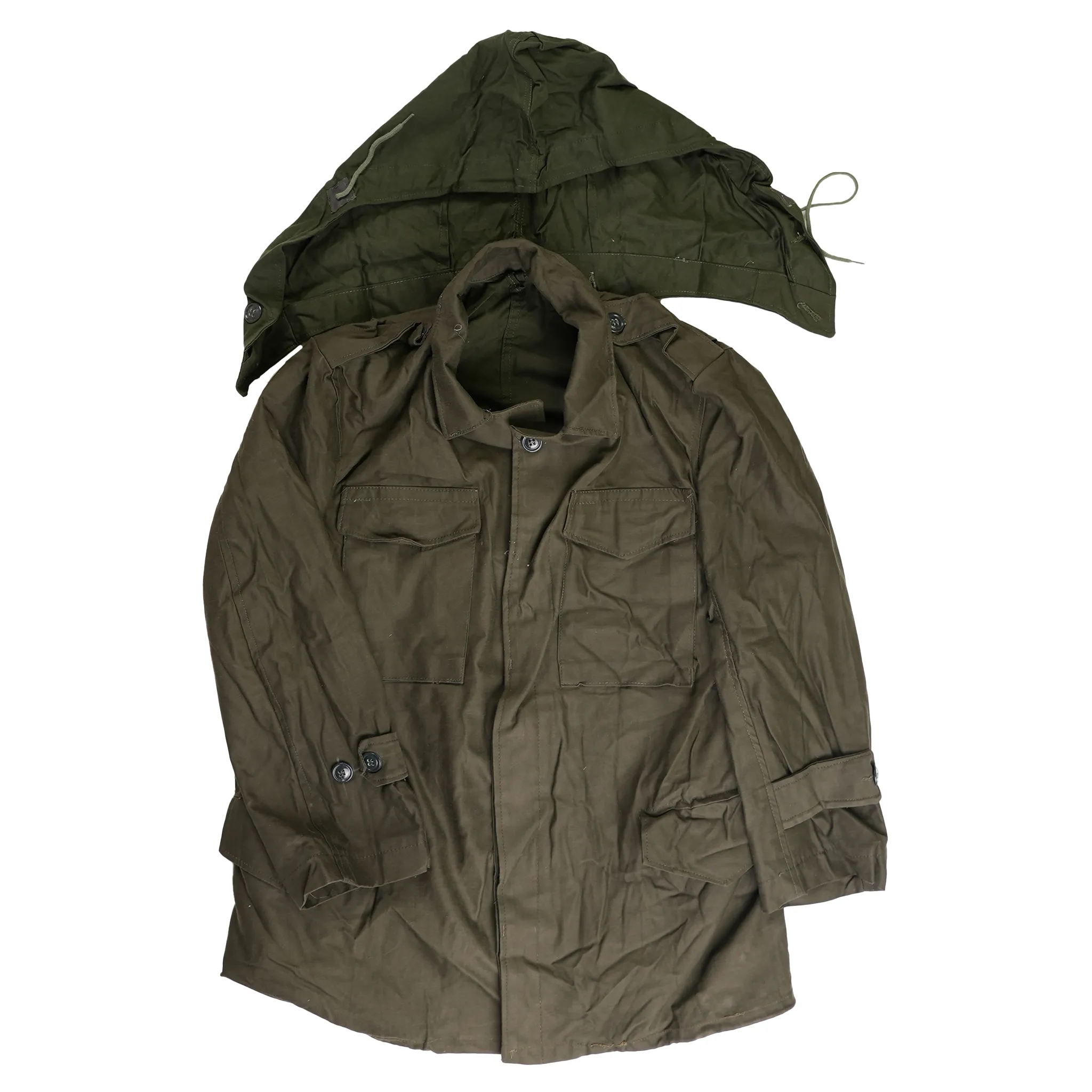 Issued Greek OD Green M-65 Field Jacket w/Liner