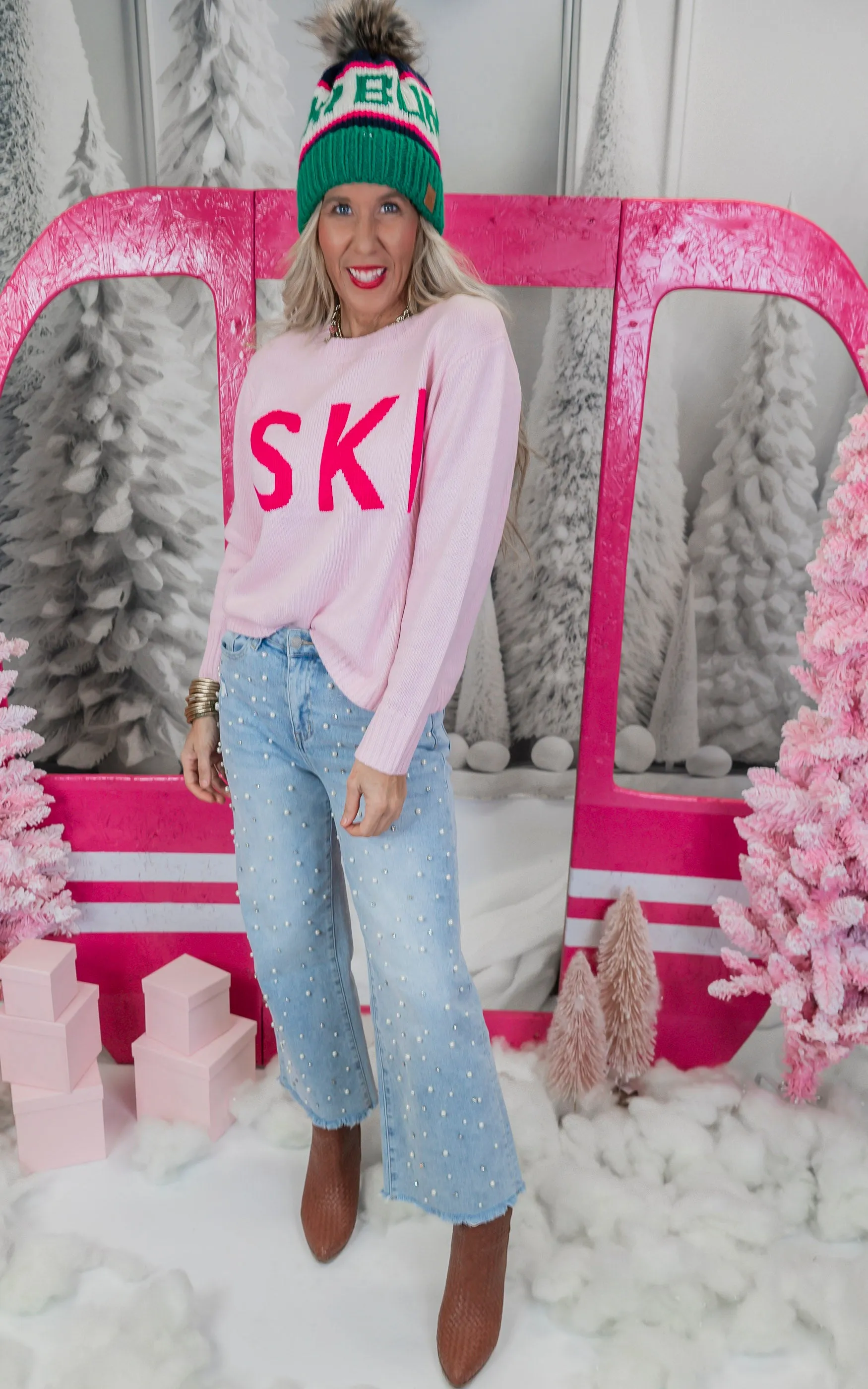 Light Pink Ski Sweater