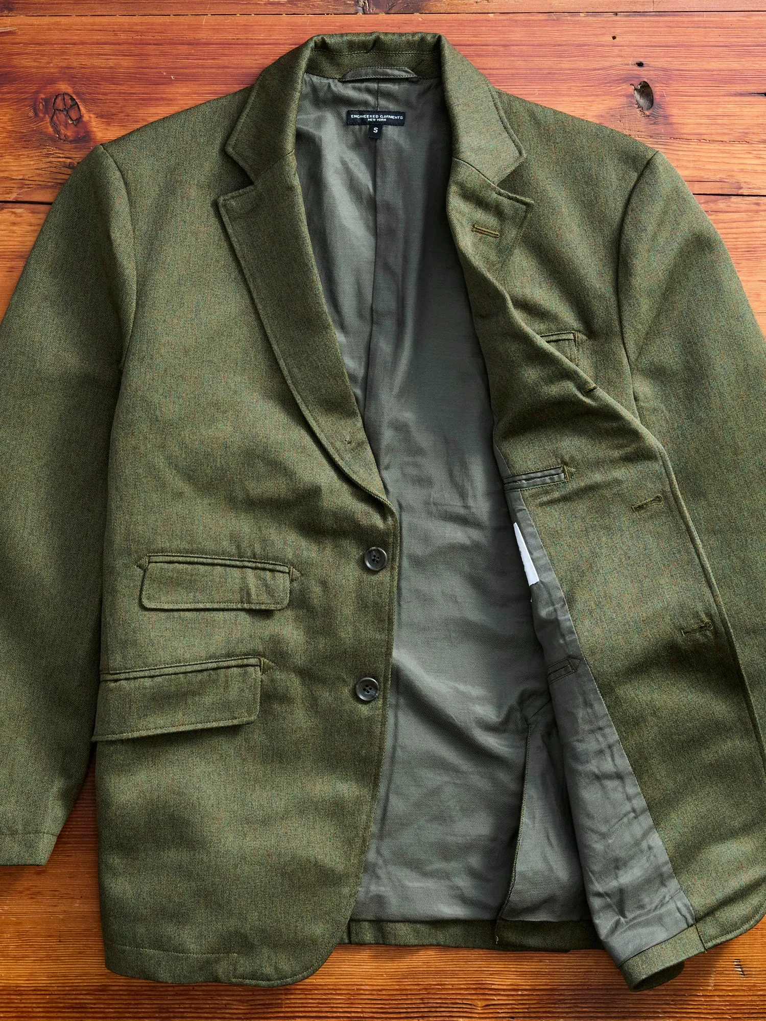 Melange Twill Andover Jacket in Olive