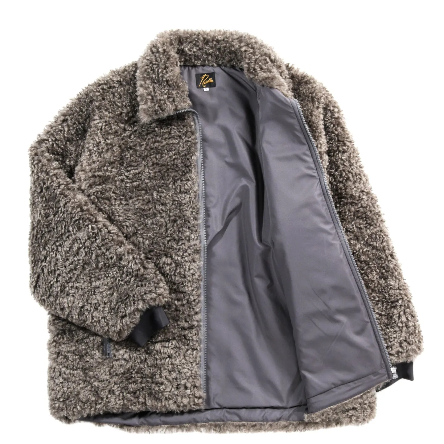 NEEDLES S.C. FAUX FUR JACKET GREY