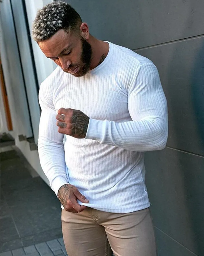 New Spring Autumn Fashion Thin Sweaters Men Long Sleeve Pullovers Man O-Neck Casual Slim Fit Sweaters Knitting Tops pull homme