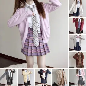 [Normal thin] JK pure candy knit cardigan