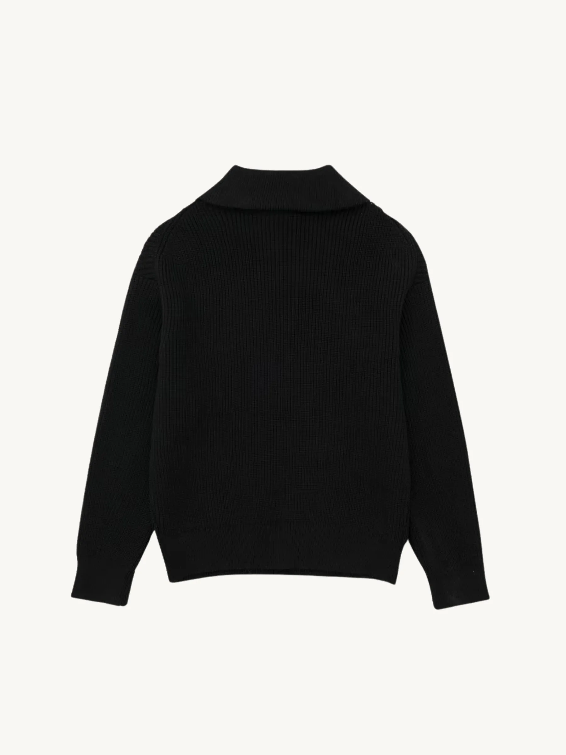 Rhoda Zip-Up Ribbed Sweater