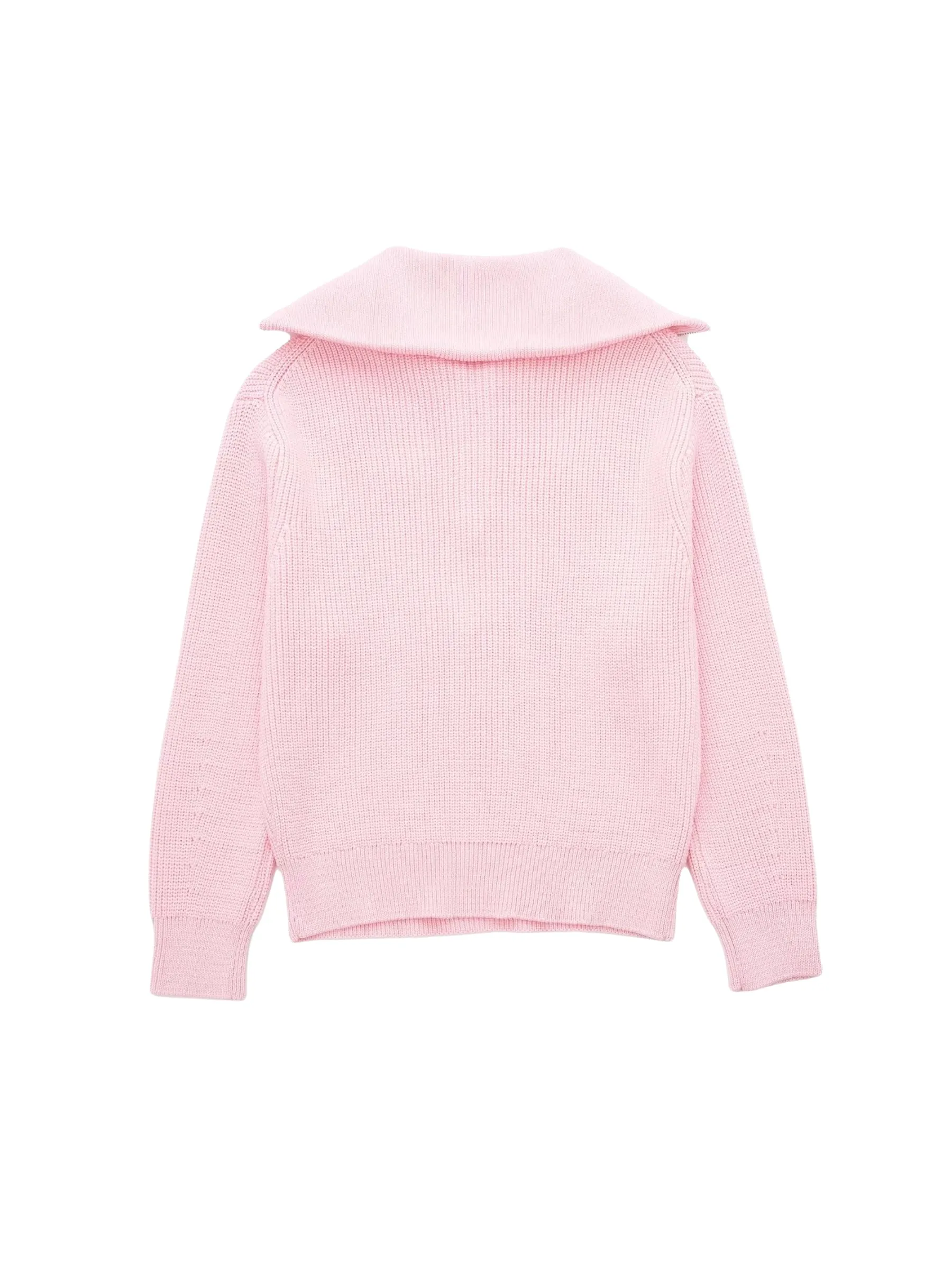 Rhoda Zip-Up Ribbed Sweater