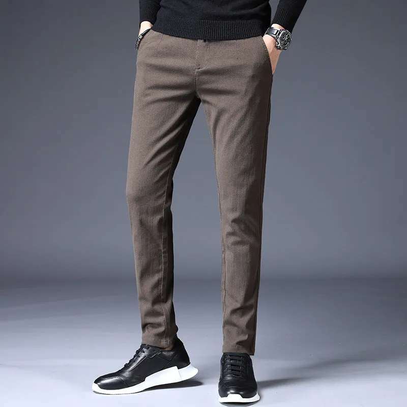 Slim casual men's pants