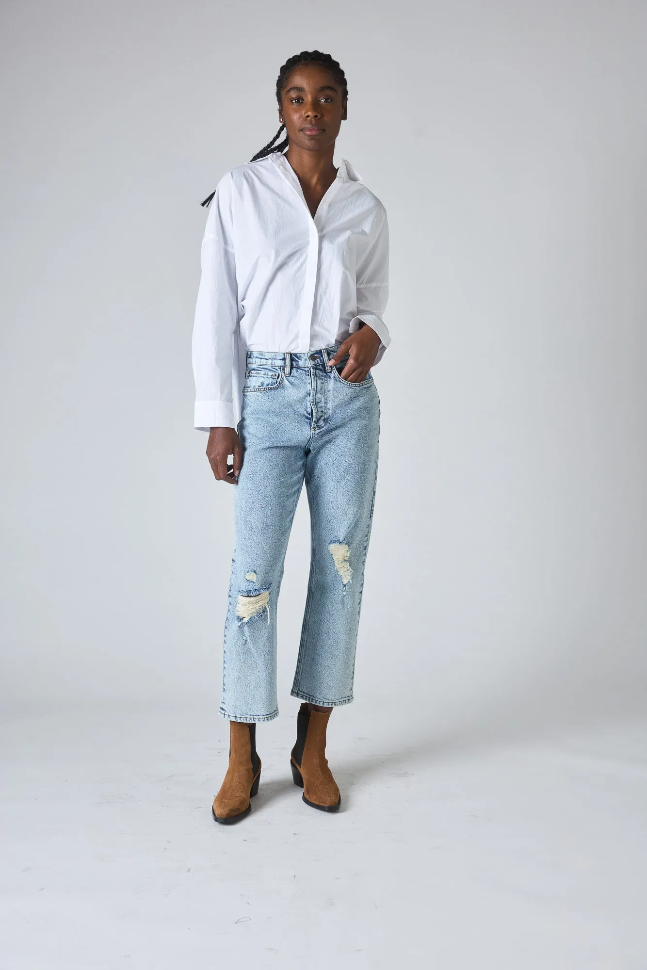 The 90s Loose Fit Denim Pants