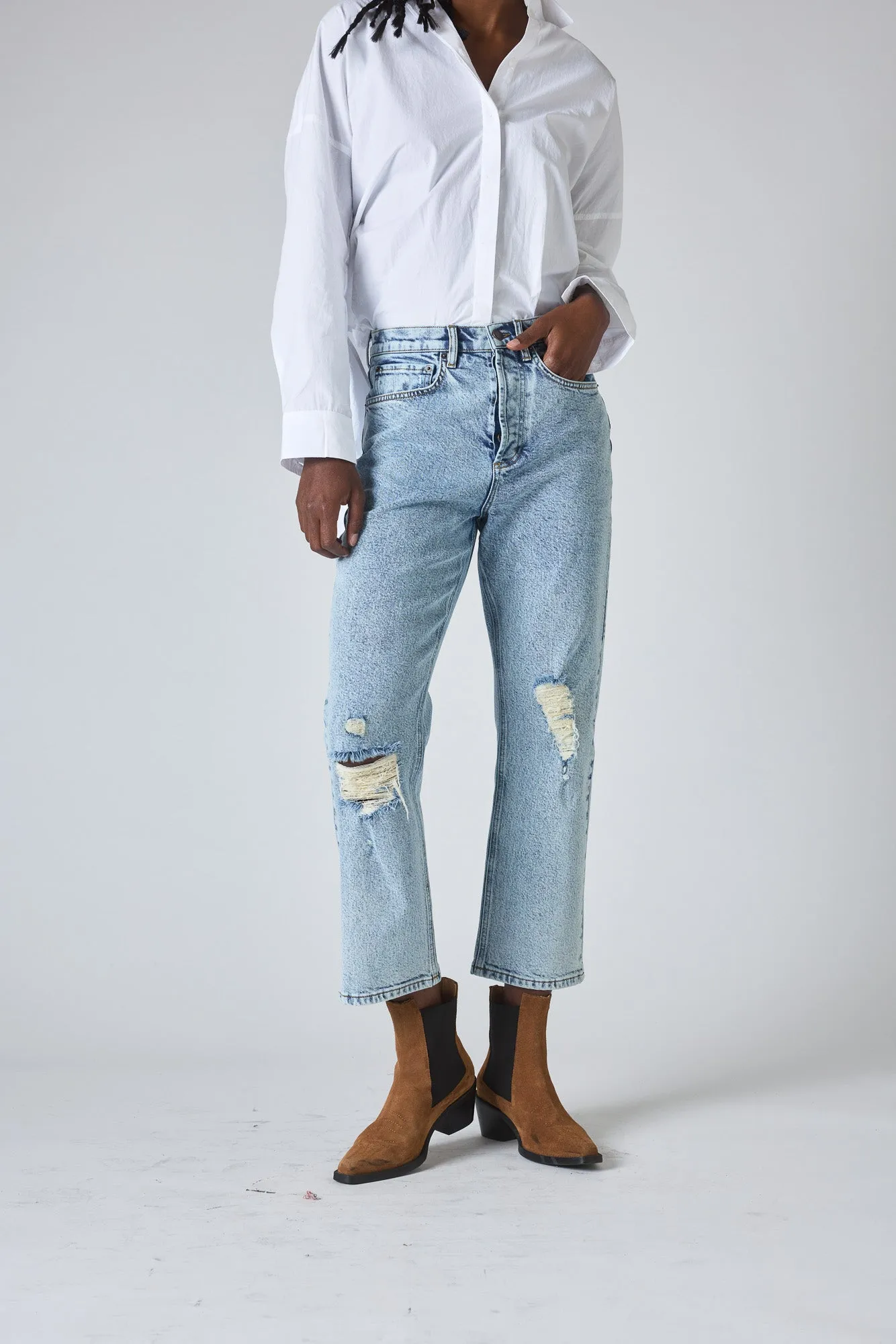 The 90s Loose Fit Denim Pants