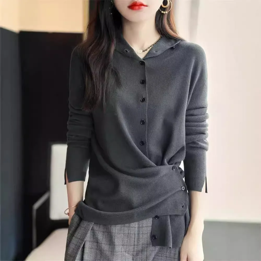 Women's Autumn Long Sleeve Thin Sweater Coat Cardigan