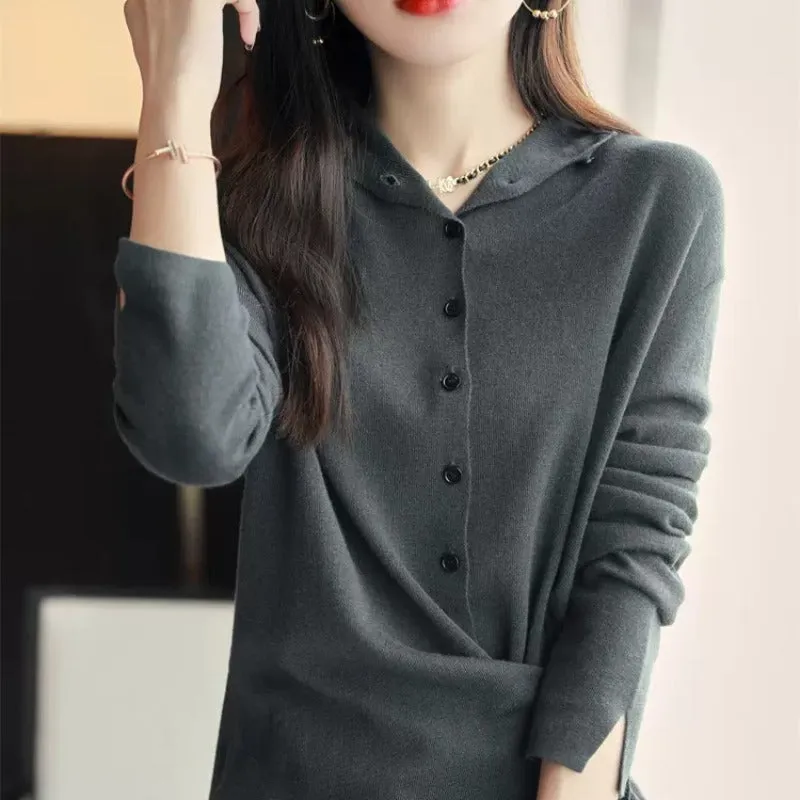 Women's Autumn Long Sleeve Thin Sweater Coat Cardigan