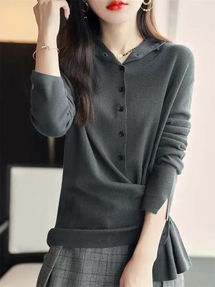 Women's Autumn Long Sleeve Thin Sweater Coat Cardigan