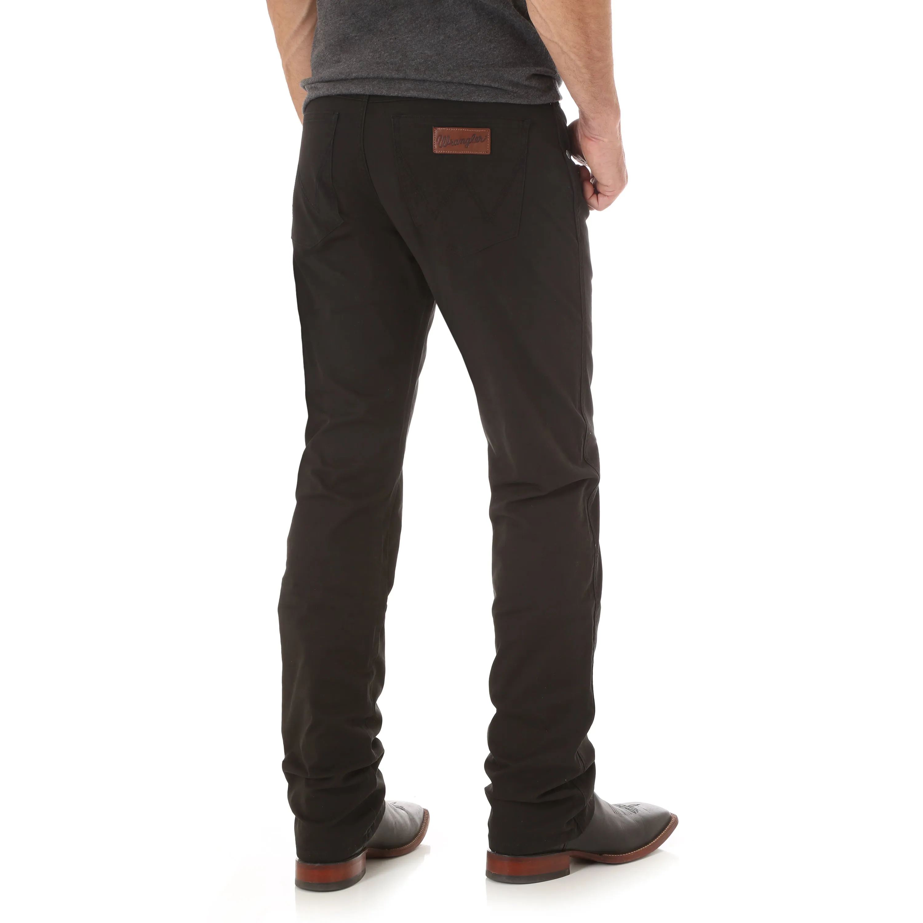 Wrangler Men's Retro Slim Straight Jean-Black