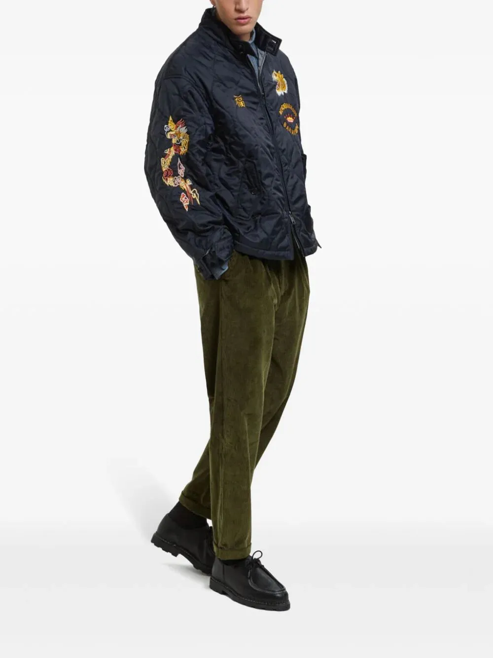 X Baracuta Embroidered Bomber Jacket