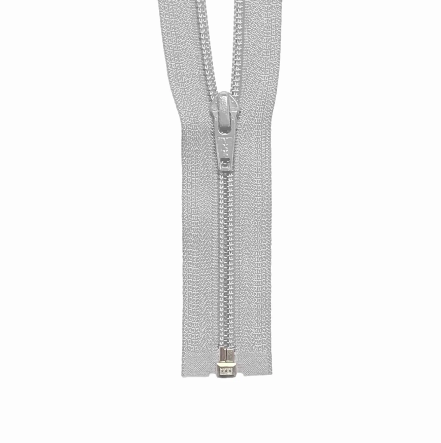 YKK #5 Coil 1-Way Open End Zippers - Light Grey