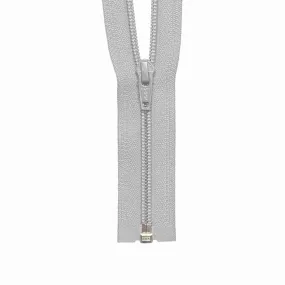 YKK #5 Coil 1-Way Open End Zippers - Light Grey